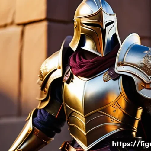Home 15 피규어에 사용되는 컬러 스펙트럼 - A highly detailed figure of a fantasy warrior character, showcasing subtle variations in skin tones ...
