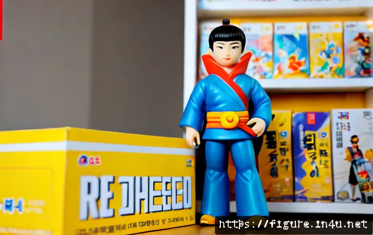 애니메이션 x 피규어 콜라보의 성공 비결 - Photorealistic premium collectible figure collaboration display, an original colorful animated-style...